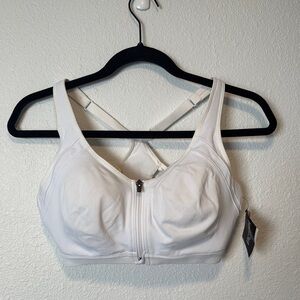 Victoria’s Secret Victoria Sport White double front closure Sports Bra